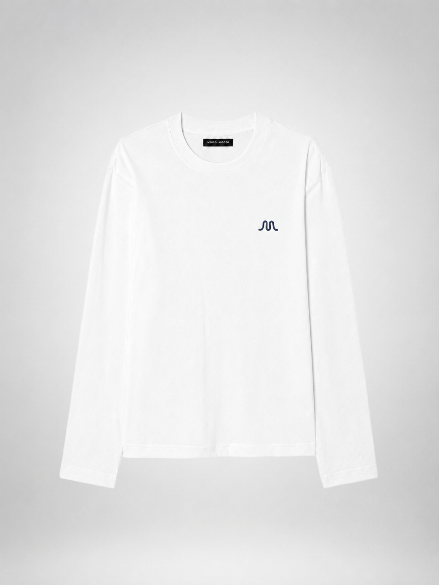 Signature Emblem Long Sleeve Tee WH 대표 컷